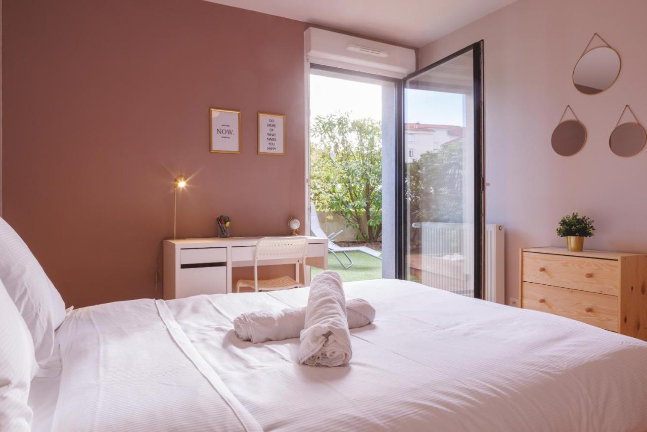 Superbe Appartement Terrasse Rdc - New Location Bourg-en-Bresse Dış mekan fotoğraf