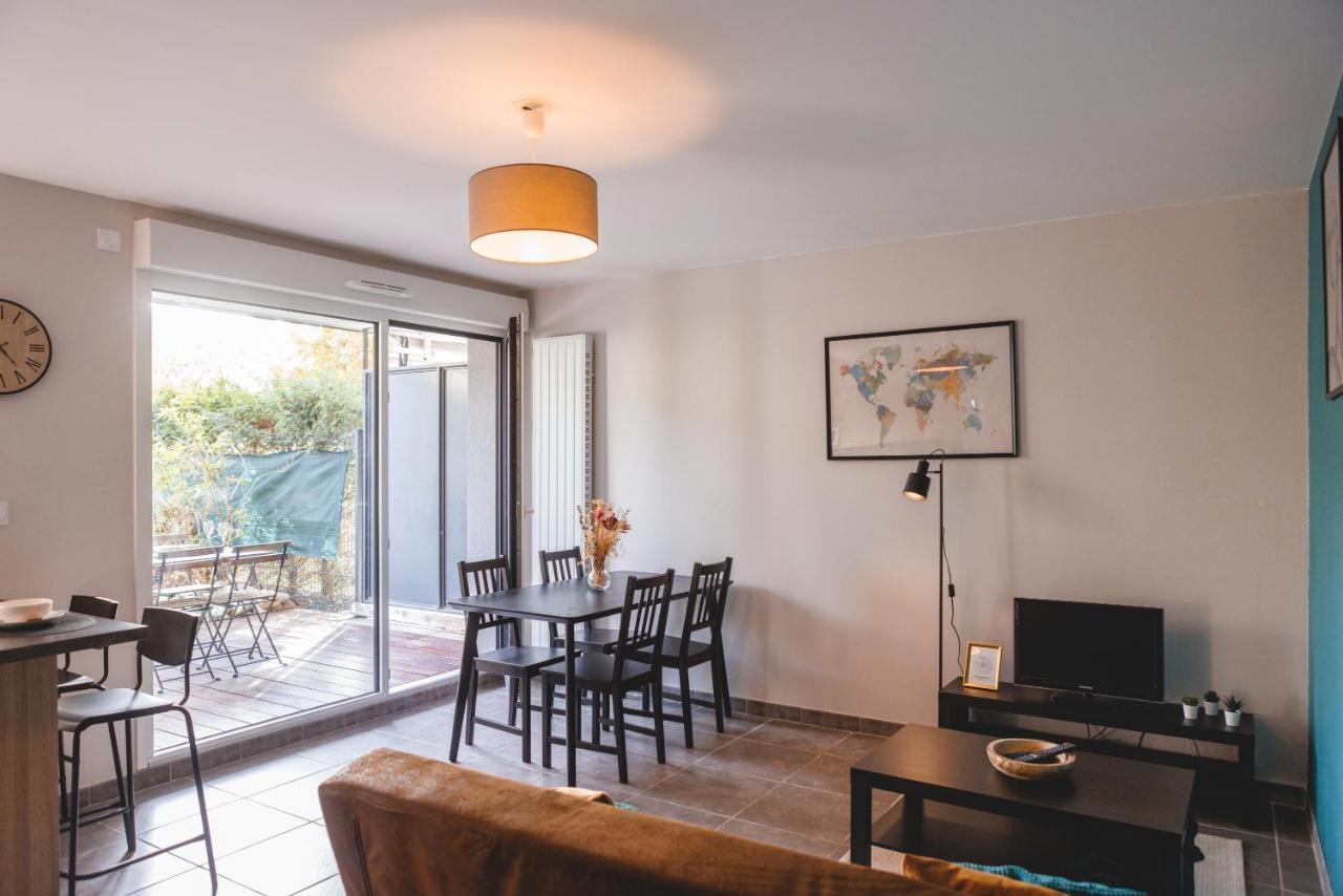 Superbe Appartement Terrasse Rdc - New Location Bourg-en-Bresse Dış mekan fotoğraf